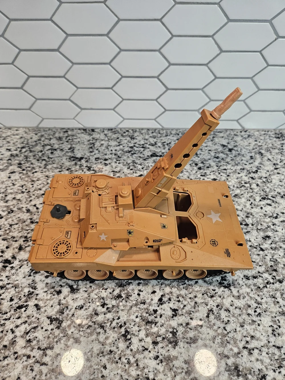 1985 GI Joe Mauler MBT Tank Hasbro Vintage Desert Tank Body Replacement Parts